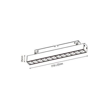 KARIZMA luce Linea LED svítidlo pro 48V lištu LENS černé