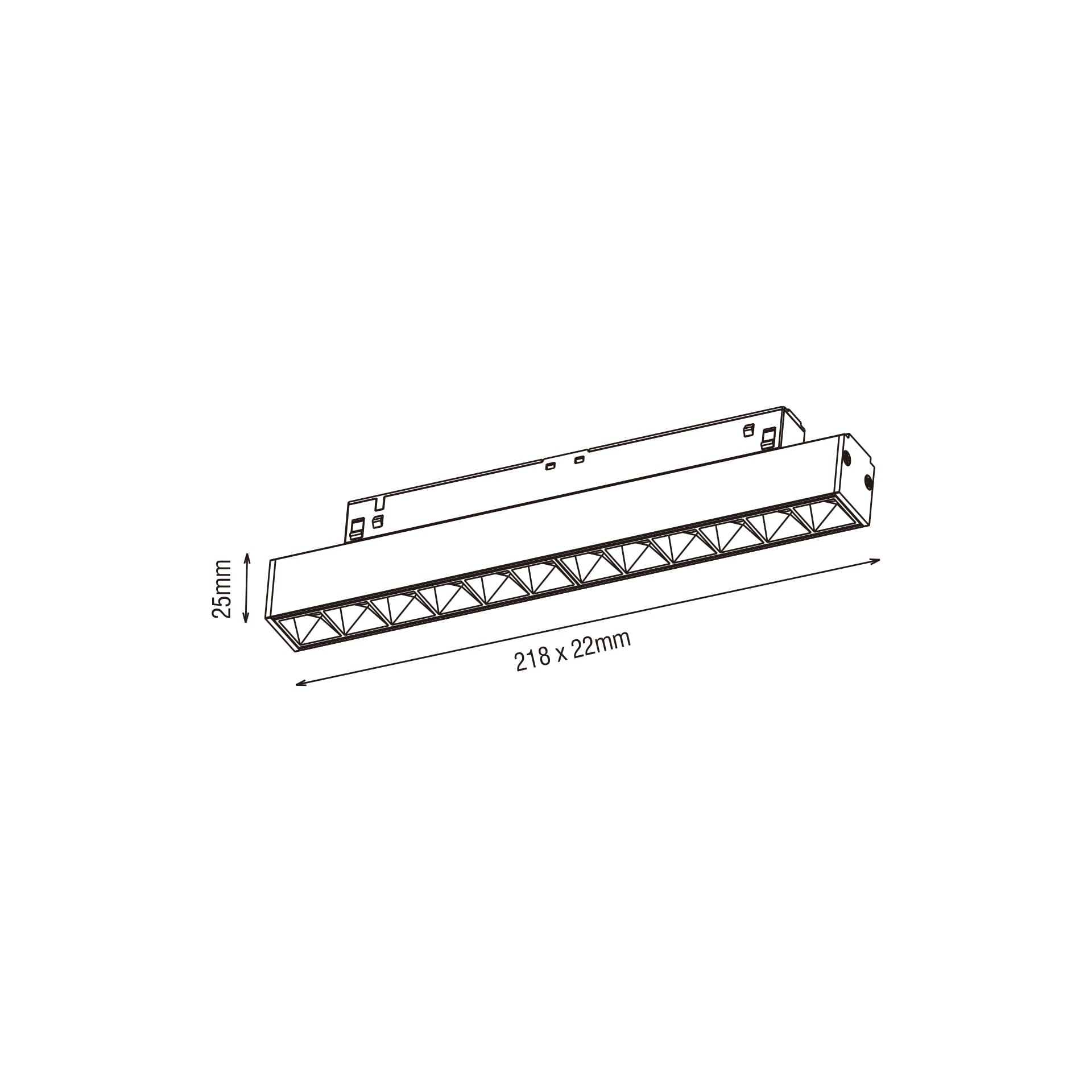 KARIZMA luce Linea LED svítidlo pro 48V lištu LENS bílé