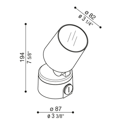 Lombardo Noa 100 LED venkovní svítidlo IP66
