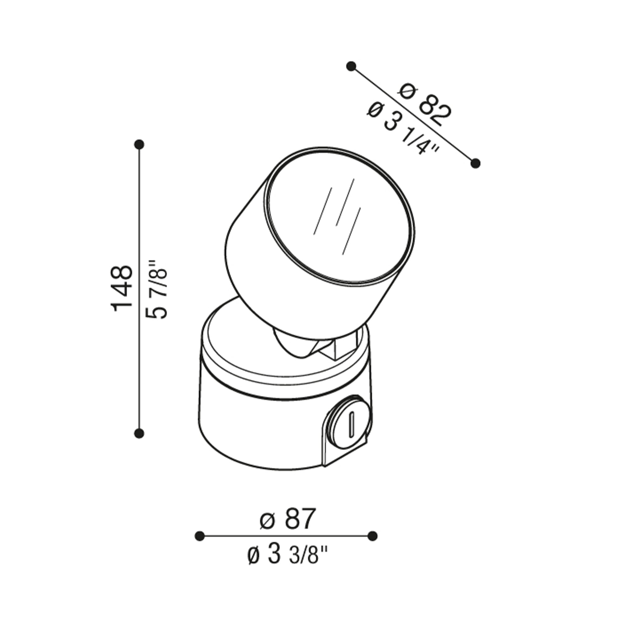 Lombardo Noa 50 LED venkovní svítidlo IP66