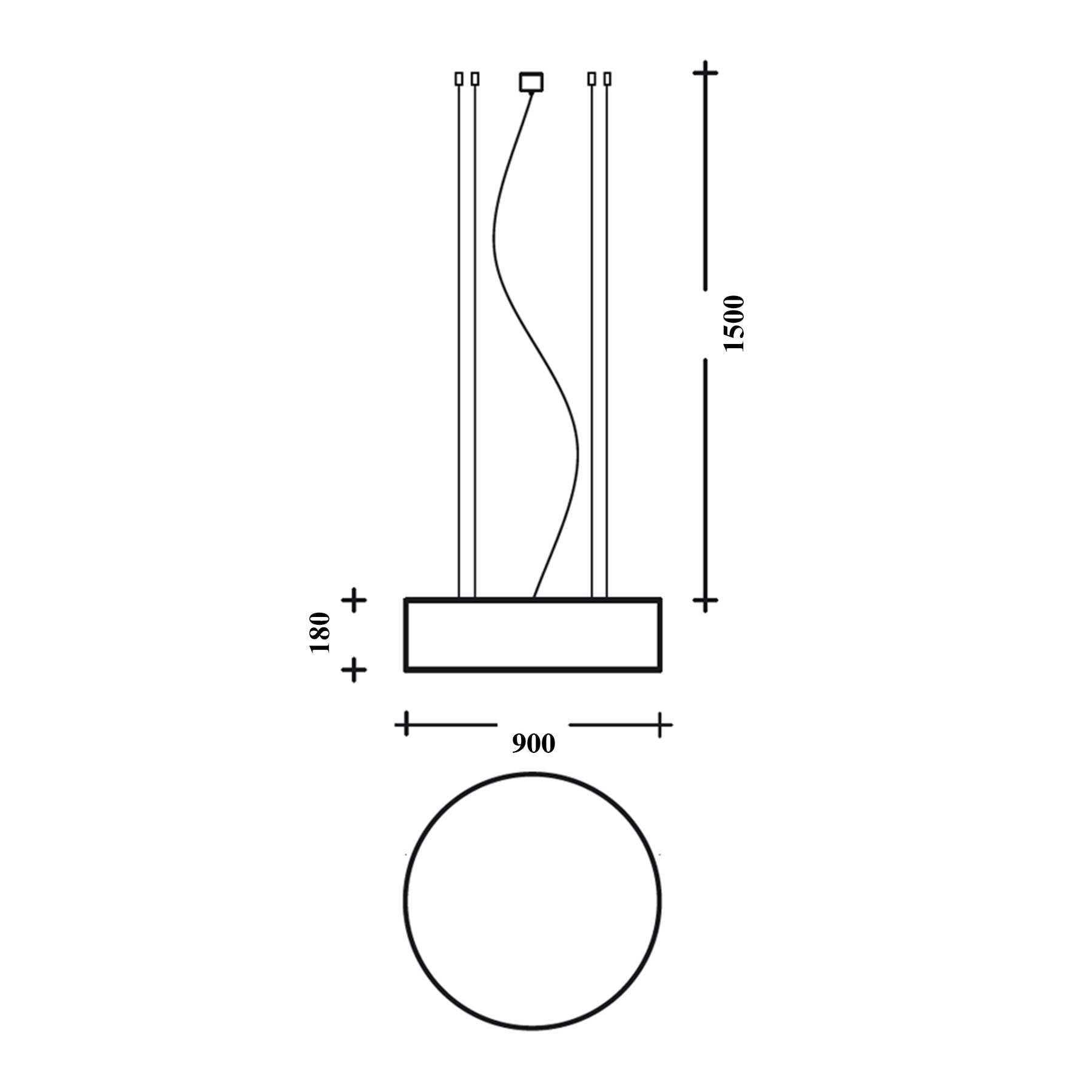 Aromas Clock I LED prisadené svietidlo