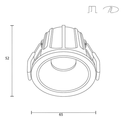 Maytoni downlight Alfa LED 36° zápustné kruhové svítidlo bílé