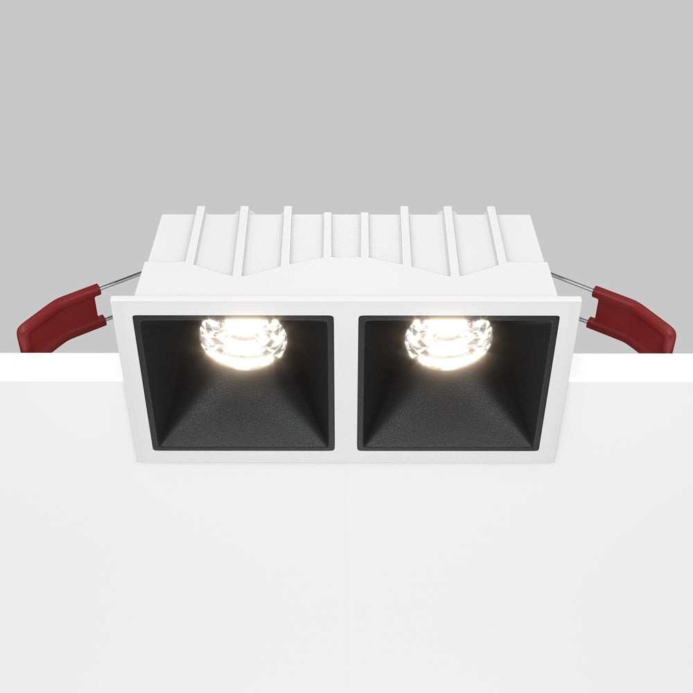 Maytoni downlight Alfa LED 10W 36° zápustné čtvercové svítidlo černé