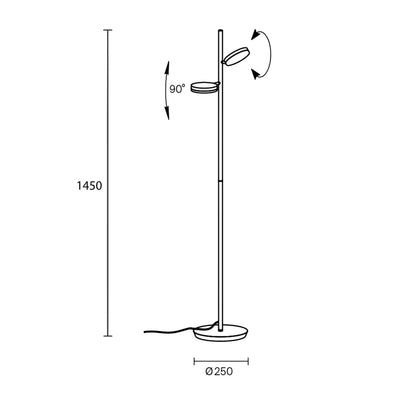 Maytoni Fad LED stojací svítidlo