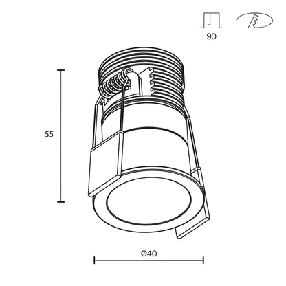 Maytoni downlight Minor LED 24° zápustné kruhové svítidlo