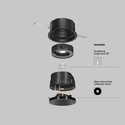 Maytoni downlight Wise LED 36° zápustné kruhové svítidlo