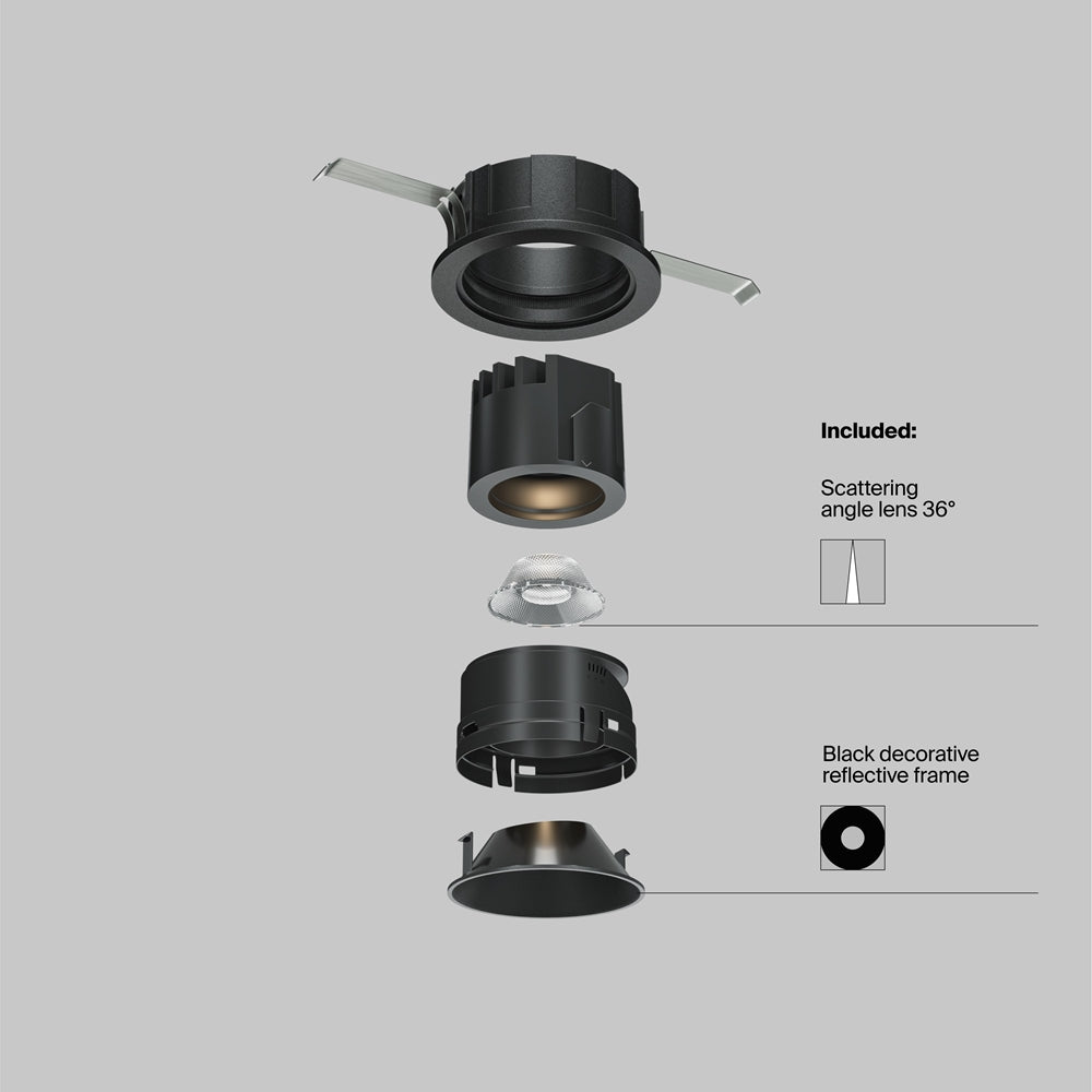Maytoni downlight Wise LED 36° zápustné kruhové svítidlo