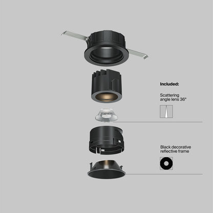 Maytoni downlight Wise LED 36° zápustné kruhové svítidlo
