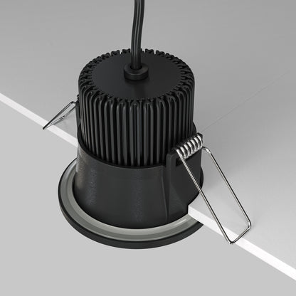 Maytoni downlight Zoom LED 60° zápustné kruhové svítidlo černé