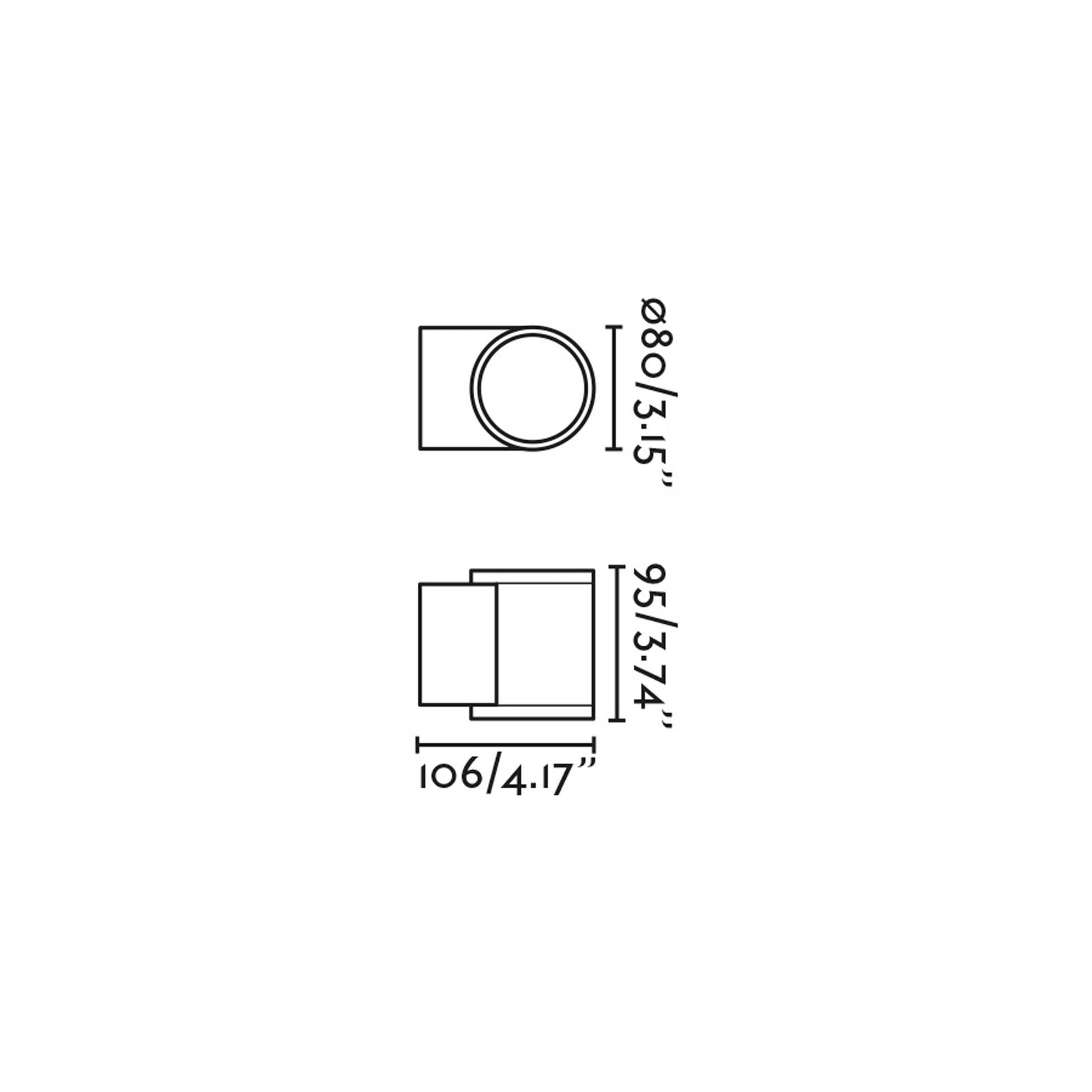 Faro Tond LED nástěnné venkovní svítidlo IP54