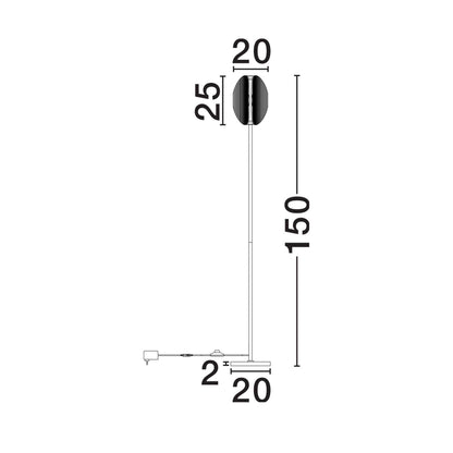 Nova Luce Noir LED stojací svítidlo