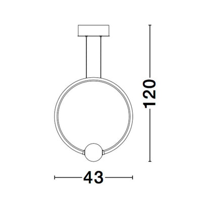 Nova Luce Celia LED závěsné svítidlo