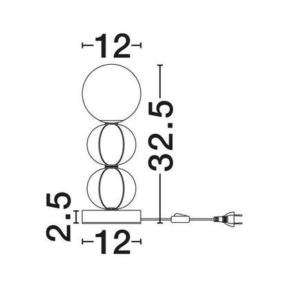 Nova Luce Dazz G9 stolní svítidlo