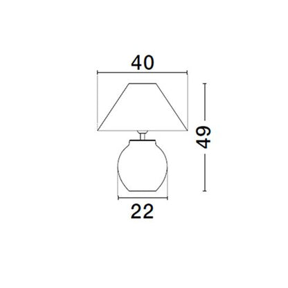 Nova Luce Lupe E27 stolní svítidlo