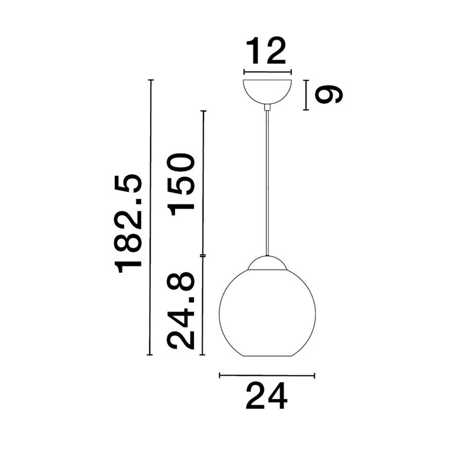 Nova Luce Midori E27 závěsné skleněné svítidlo