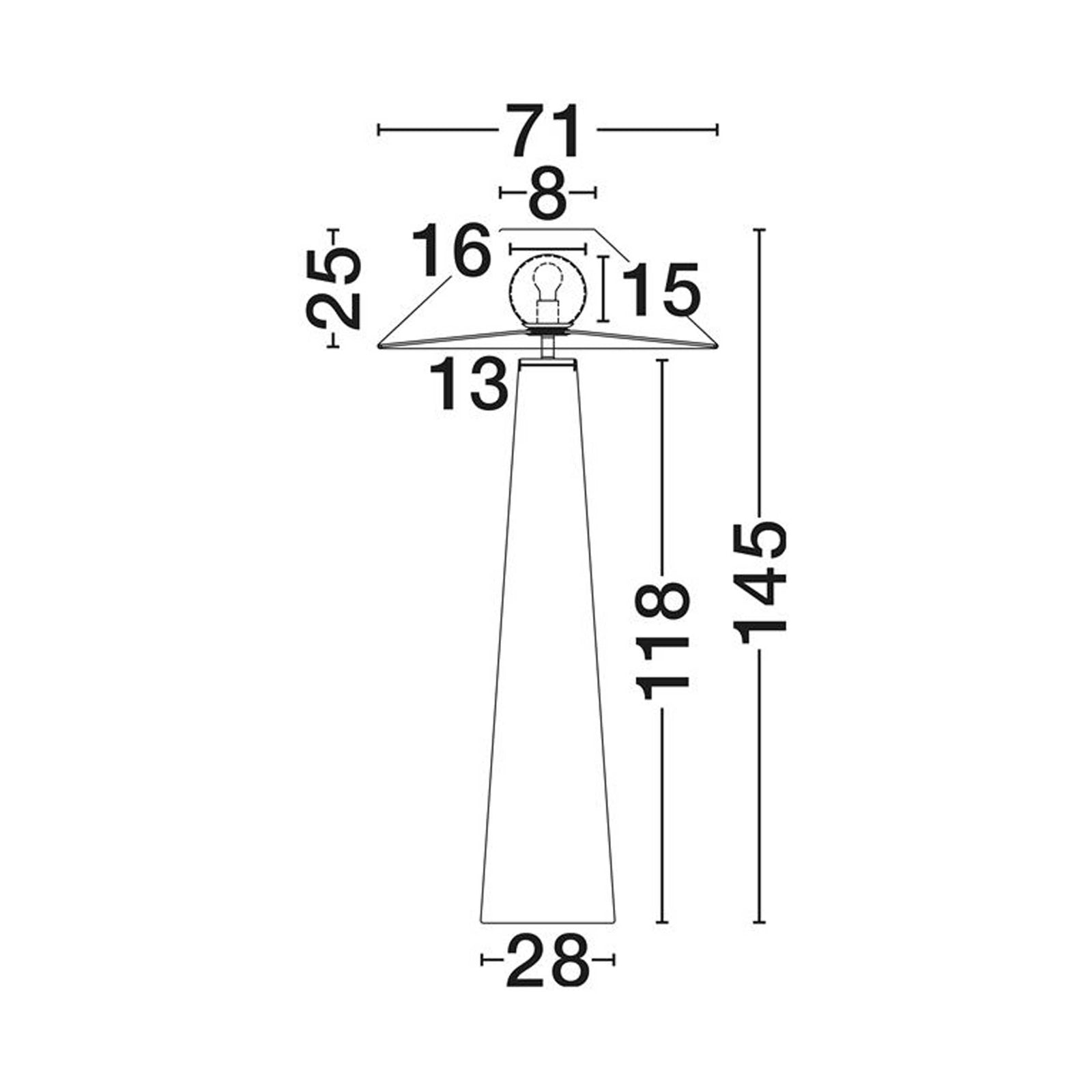 Nova Luce Plom E27 stojací svítidlo