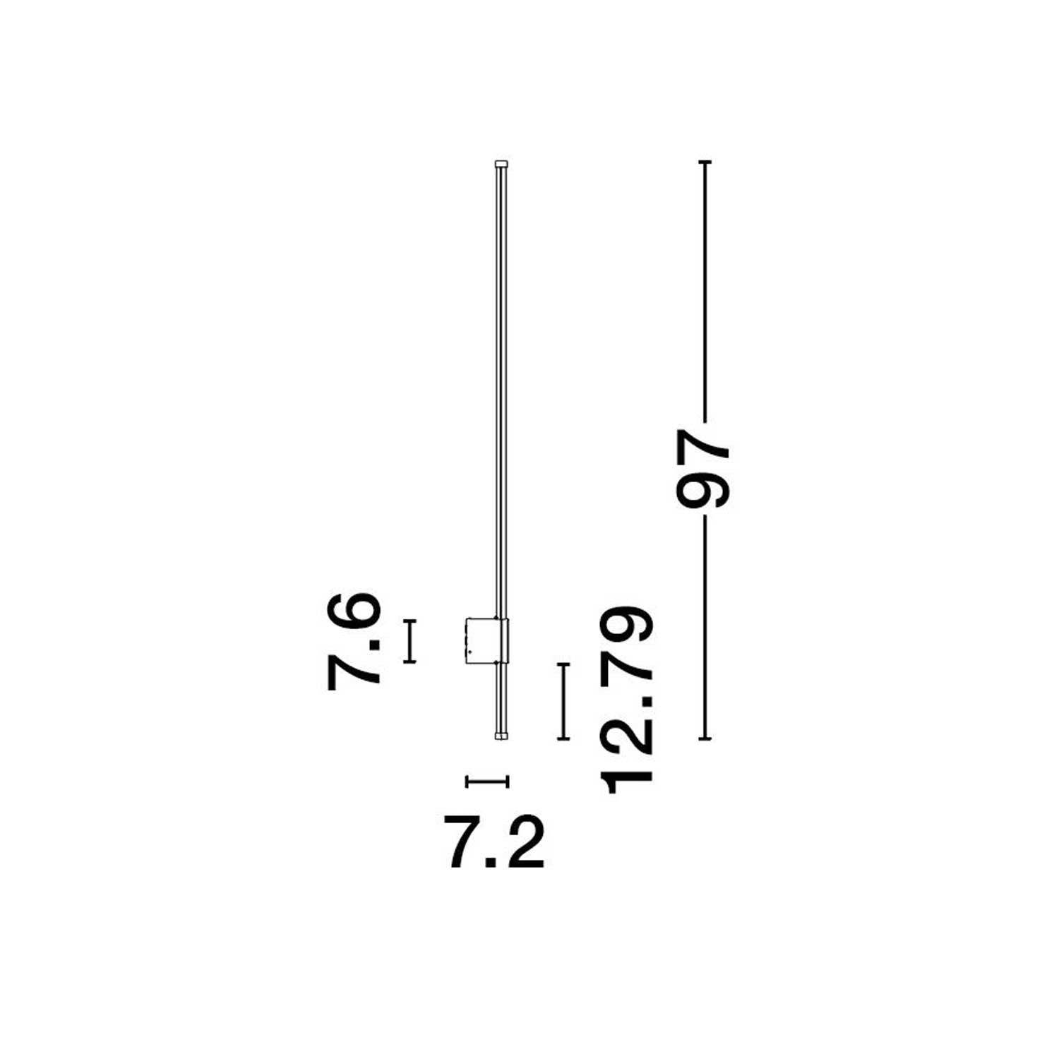 Nova Luce Ridge LED nástěnné venkovní svítidlo IP65