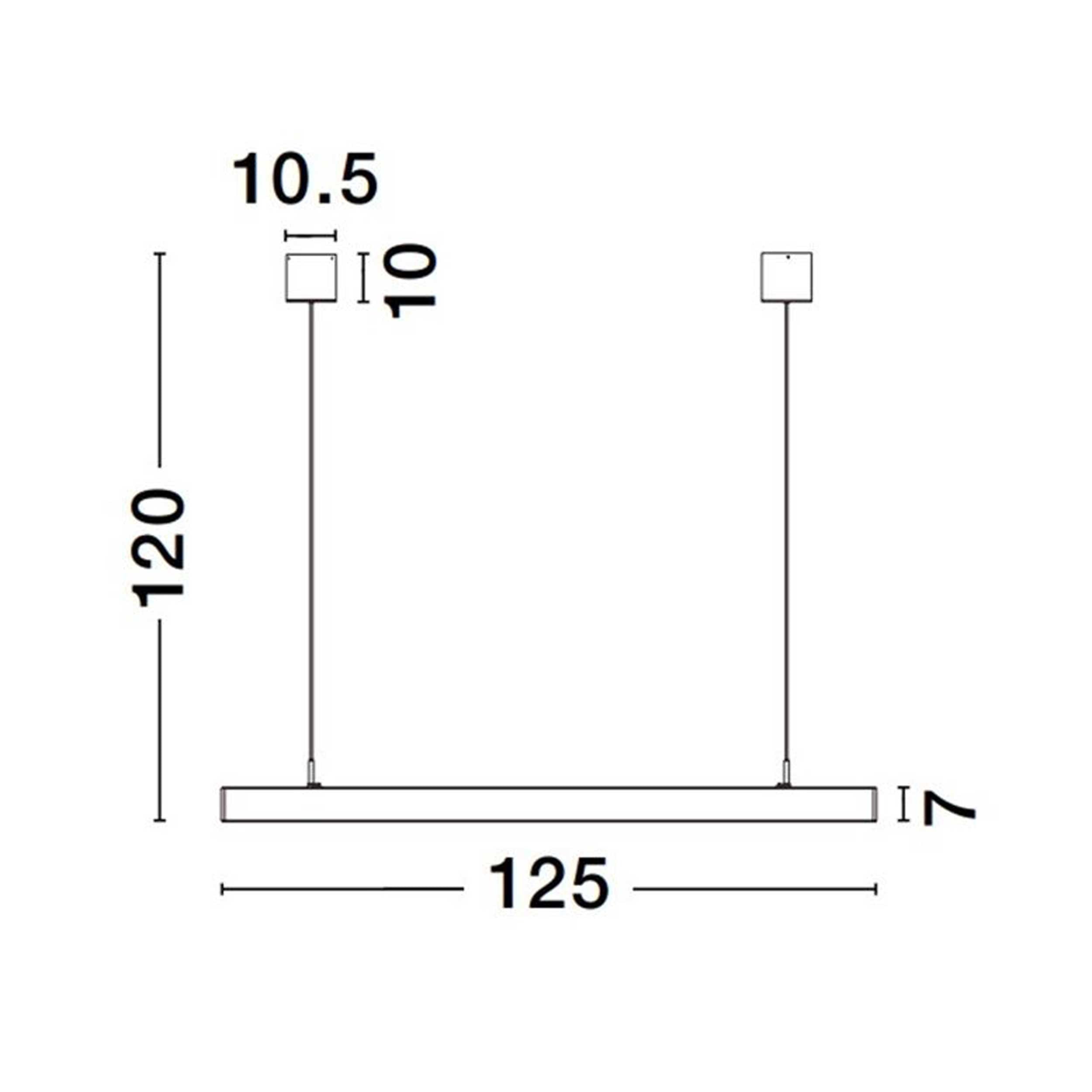 Nova Luce Smart Lina LED závěsné liniové svítidlo