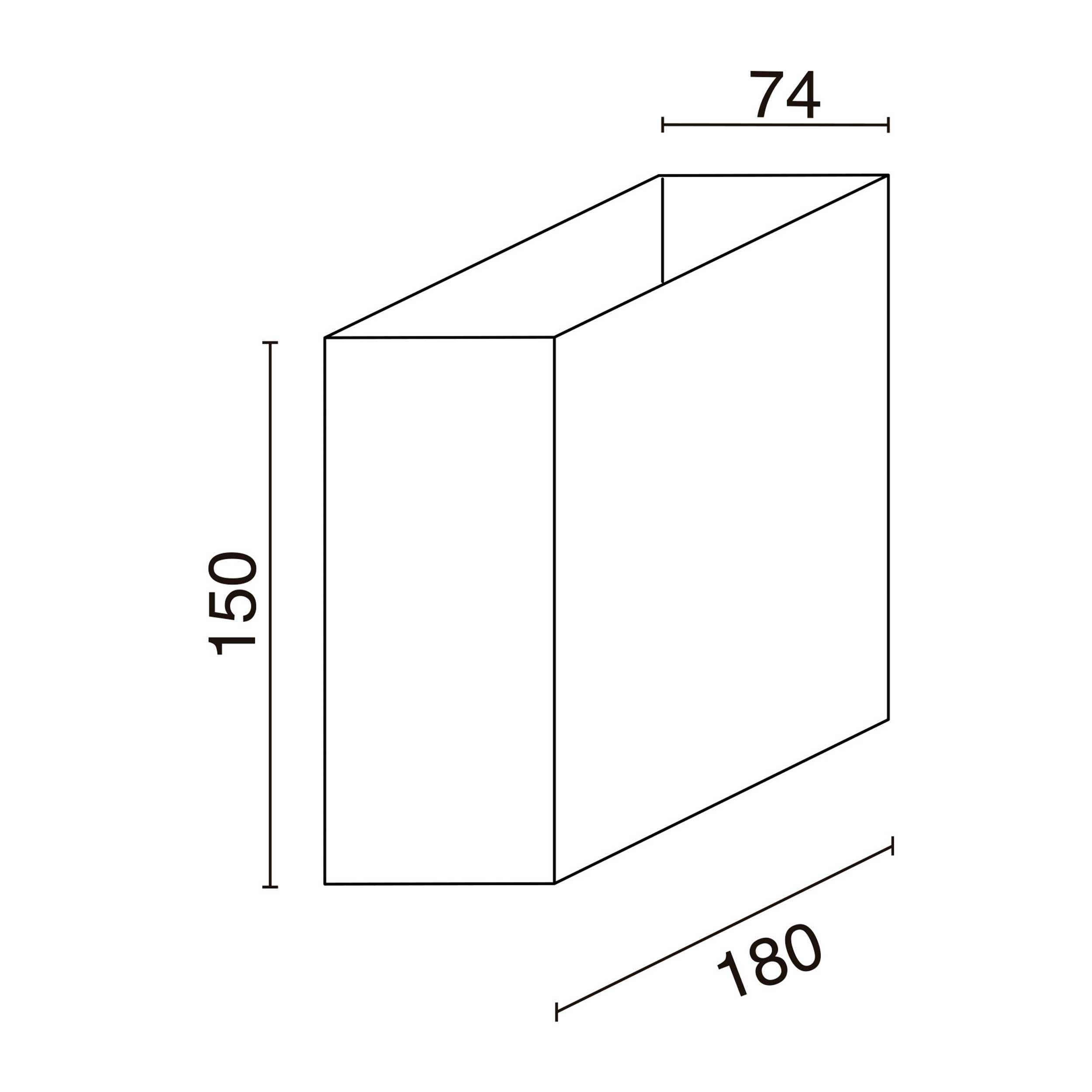 Dopo Beam up/down LED light black