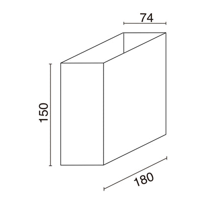 Dopo Beam up/down LED light black