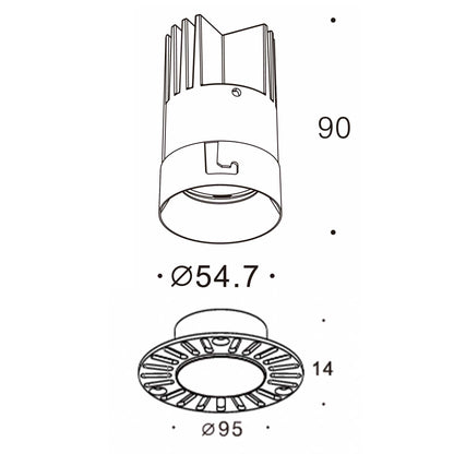 Orvo L LED zápustné svítidlo Ra>90