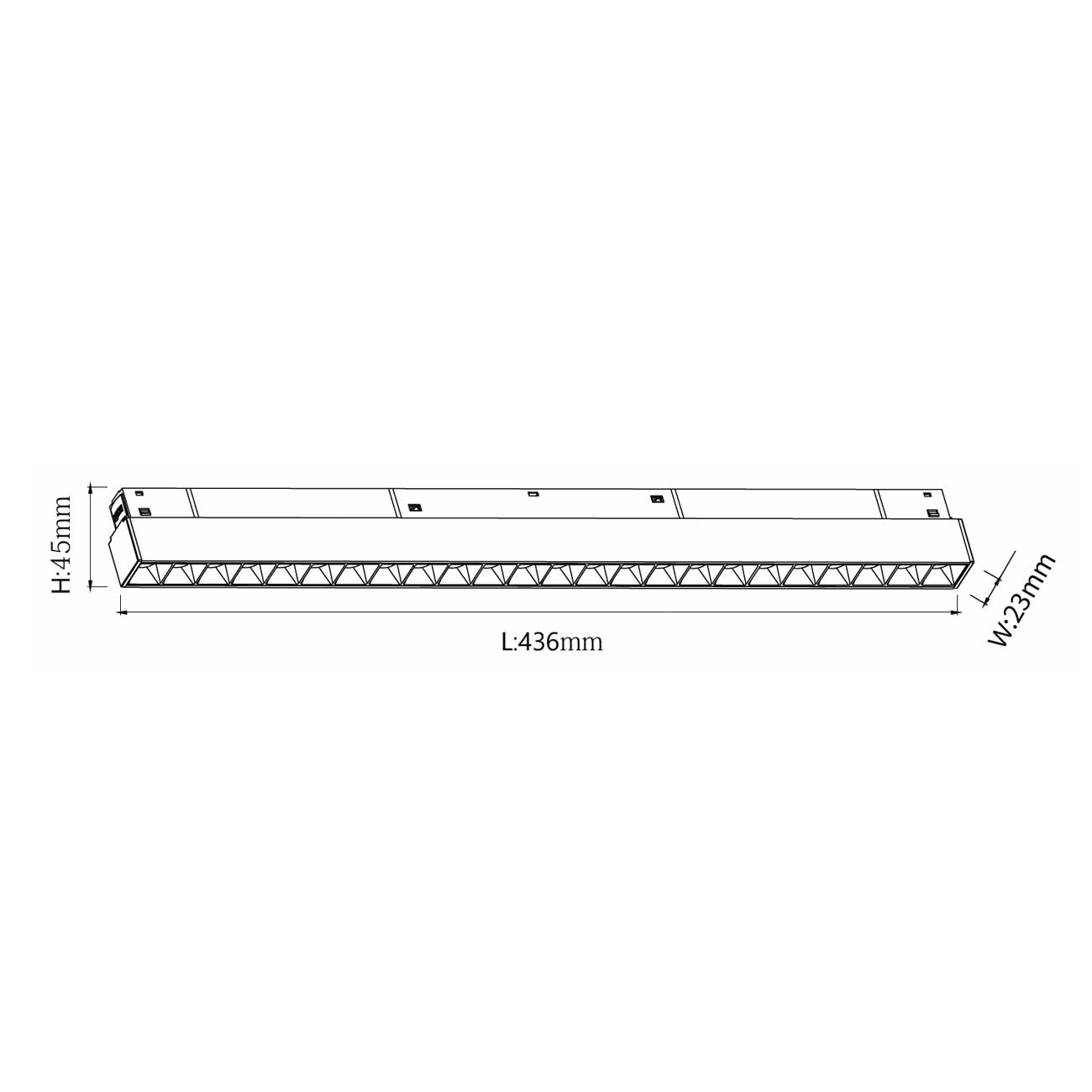 Chris Deep LED svietidlo pre 48V lištu