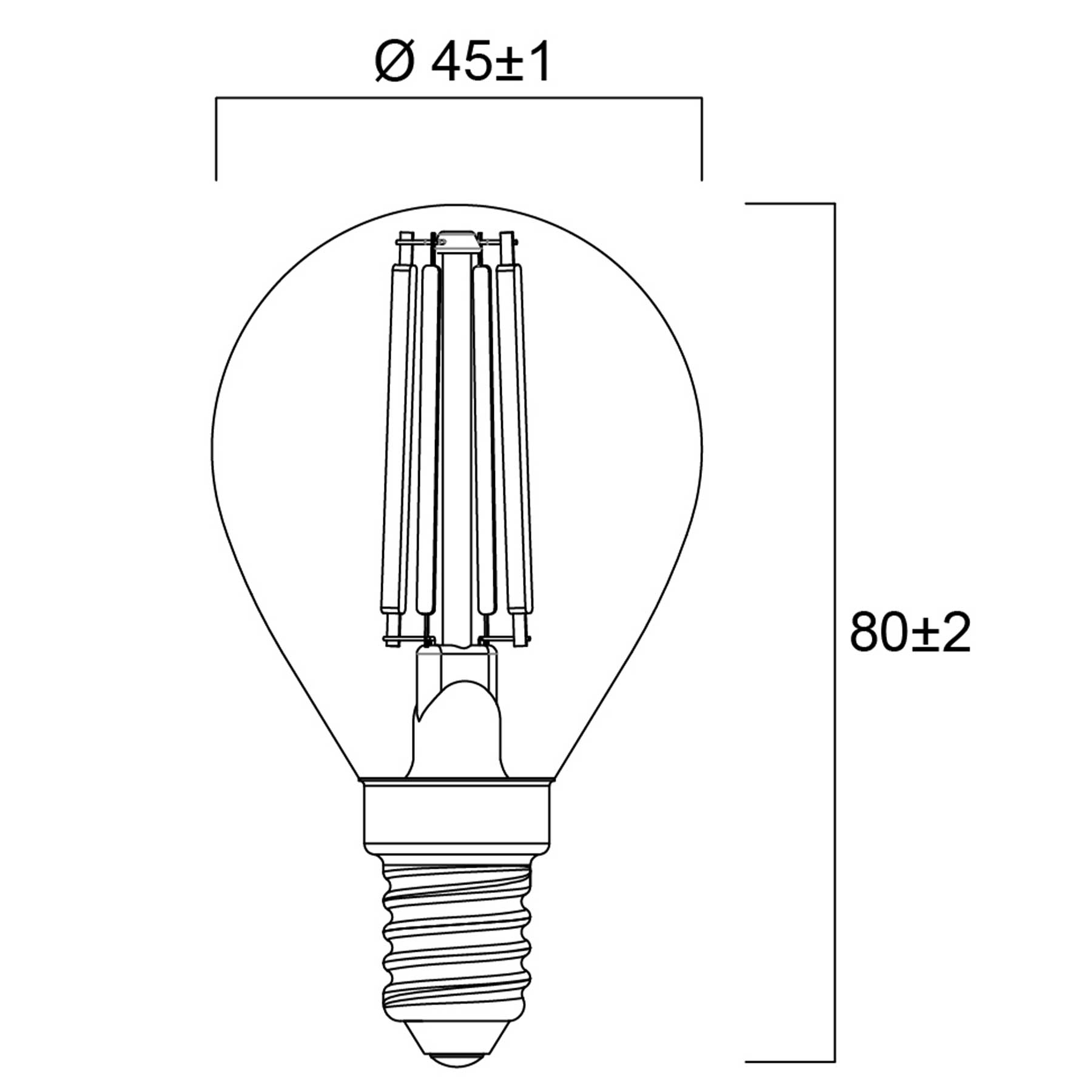 LED Sylvania ToLEDo RT Ball V5 CL DIM 470lm 827 E14 SL