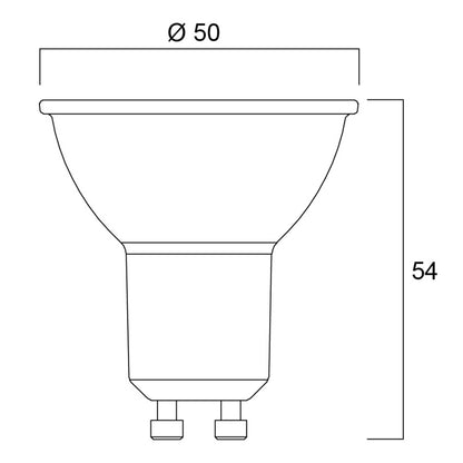 LED žárovka Sylvania Refled GU10 3000K 7W 36°