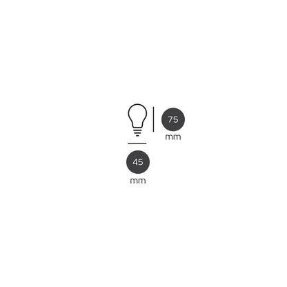 LED žárovka VK Light Mini Globe Filament Silver E14 2700K 4,5W Stmívatelná