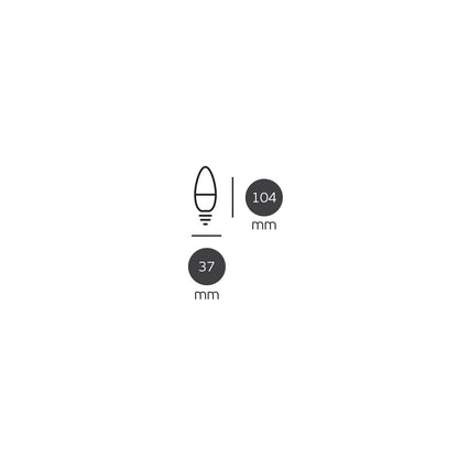 LED žárovka VK Light Candle Plastic E14 9W