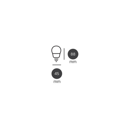 LED žárovka VK Light Mini Globe Plastic E27 840lm ø45 9W