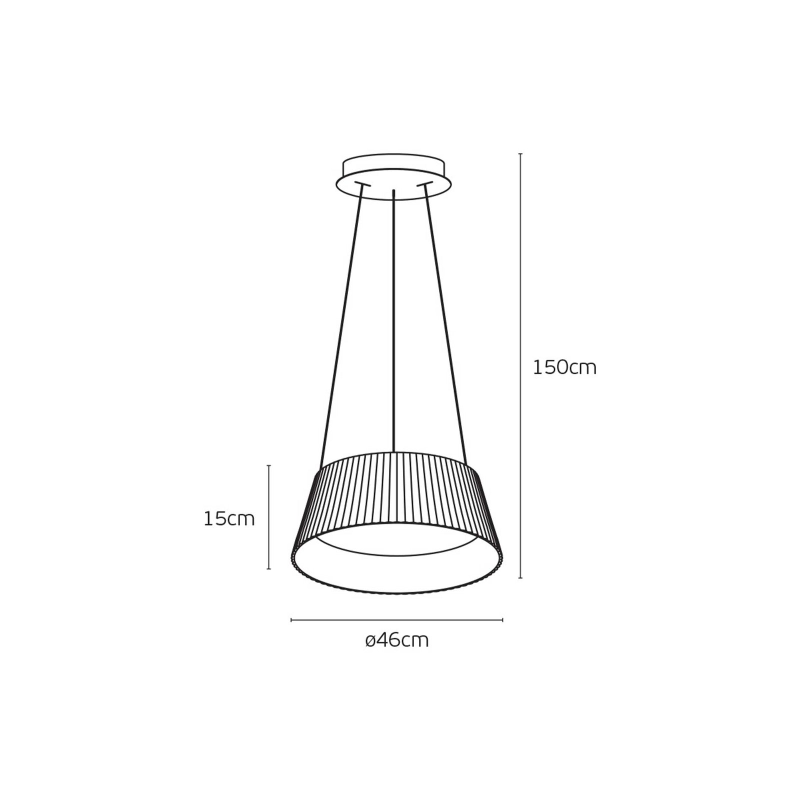 VK Light Aelia Wood LED závěsné svítidlo