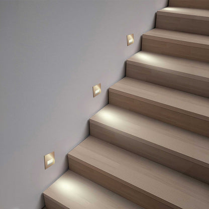 VK Light Fune LED schodišťové zápustné svítidlo čtverec