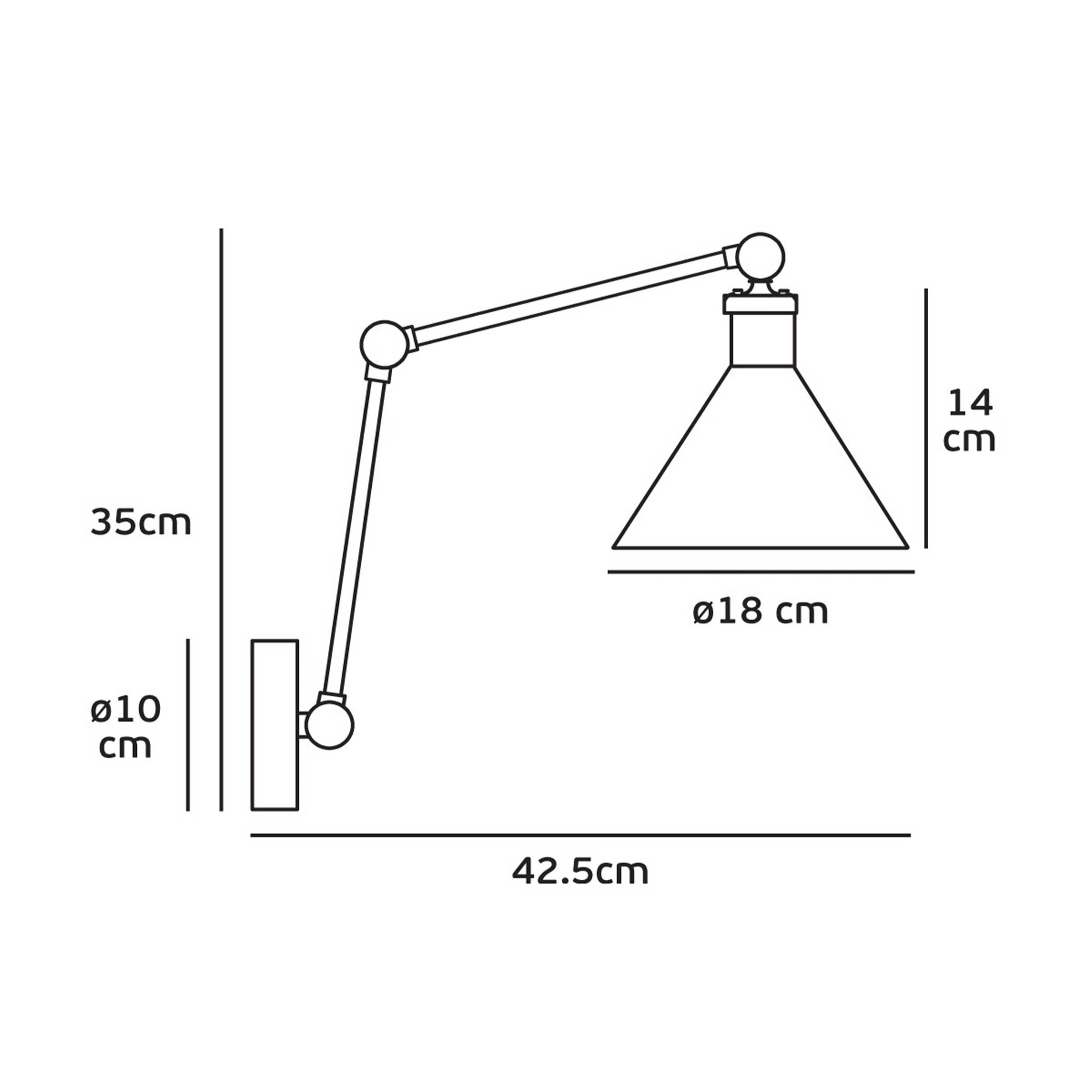 VK Light Gro E27 nástěnné svítidlo