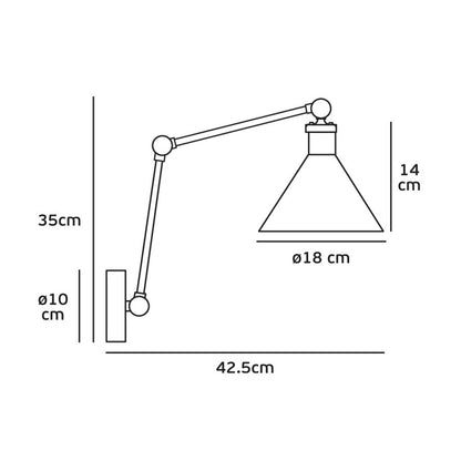 VK Light Gro E27 nástěnné svítidlo
