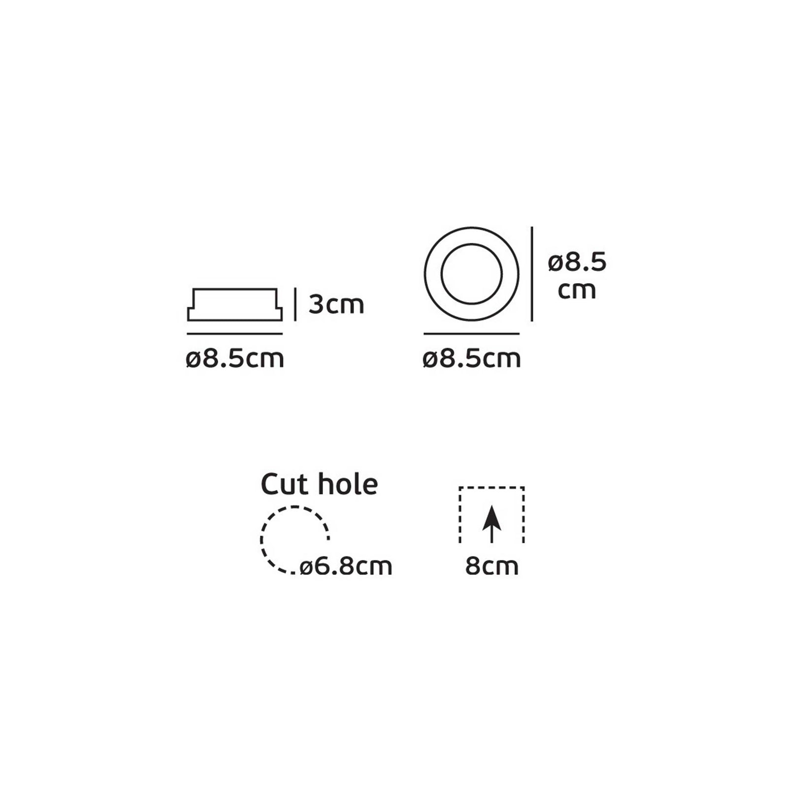VK Light Ivy GU10 PAR16 zápustné stropní svítidlo