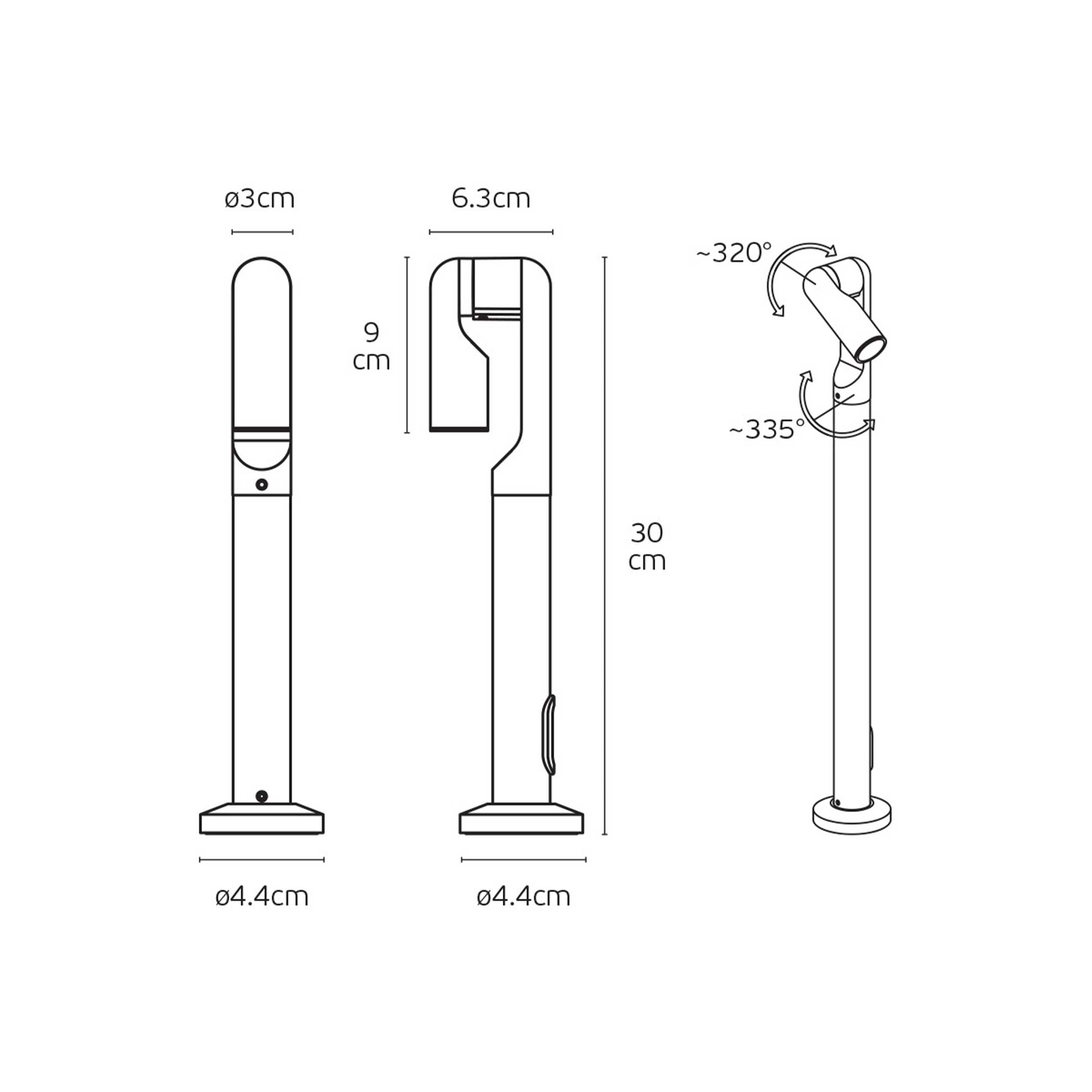 VK Light Lip LED sloupkové svítidlo IP65