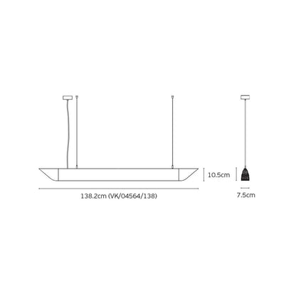 VK Light Mute Slim LED závěsné akustické svítidlo