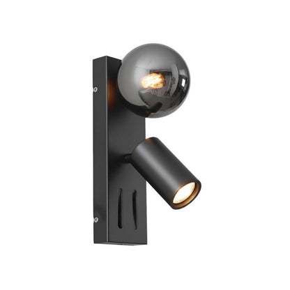 VK Light Nero G9+GU10 nástěnné svítidlo k posteli