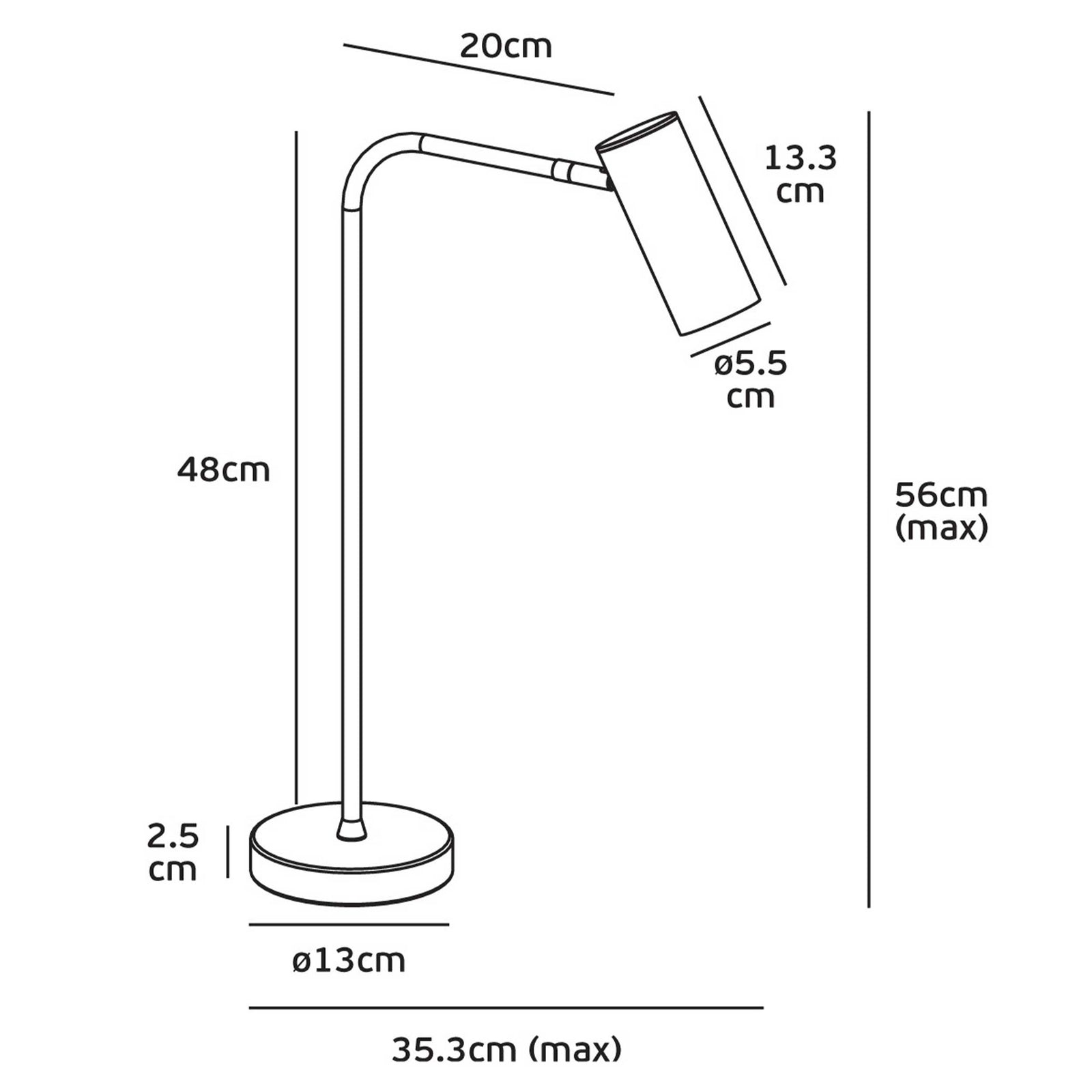 VK Light Sky E27 stolní svítidlo