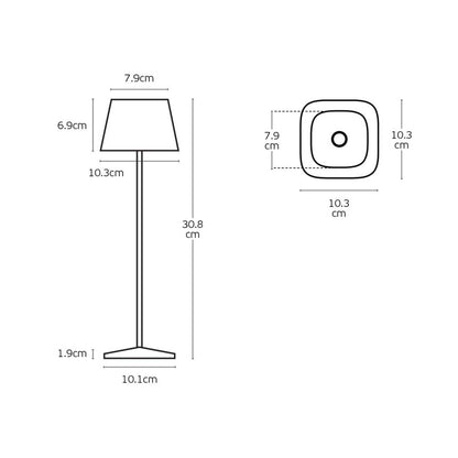 VK Light Opos LED stolní přenosné svítidlo IP65 hranaté
