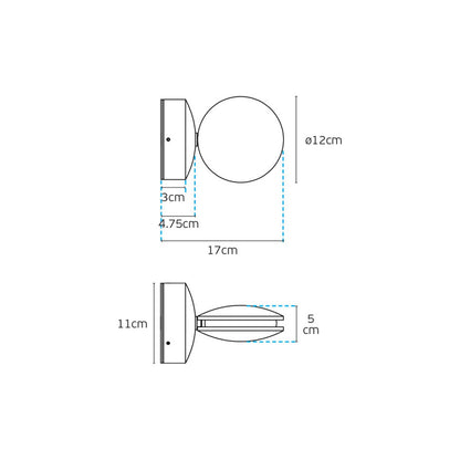 VK Light Pint LED nástěnné svítidlo IP54