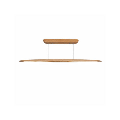VK Light Woody LED závěsné liniové dřevěné svítidlo zaoblené