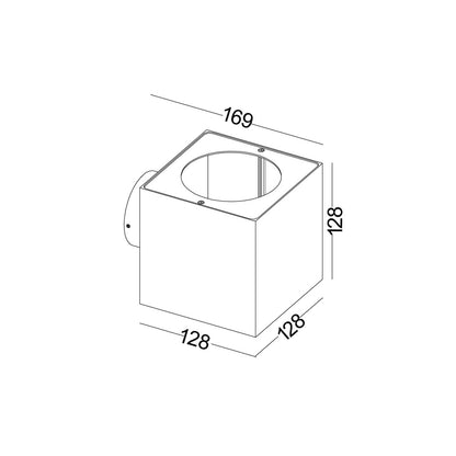 Dice Angle LED nástěnné svítidlo IP65