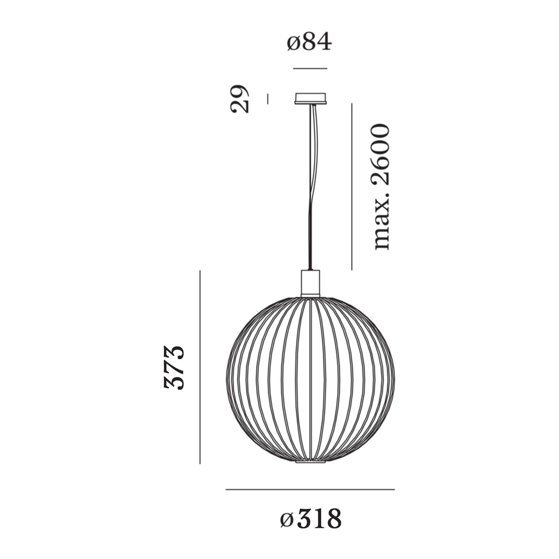 Wever and Ducré Wiro Globe pendant light