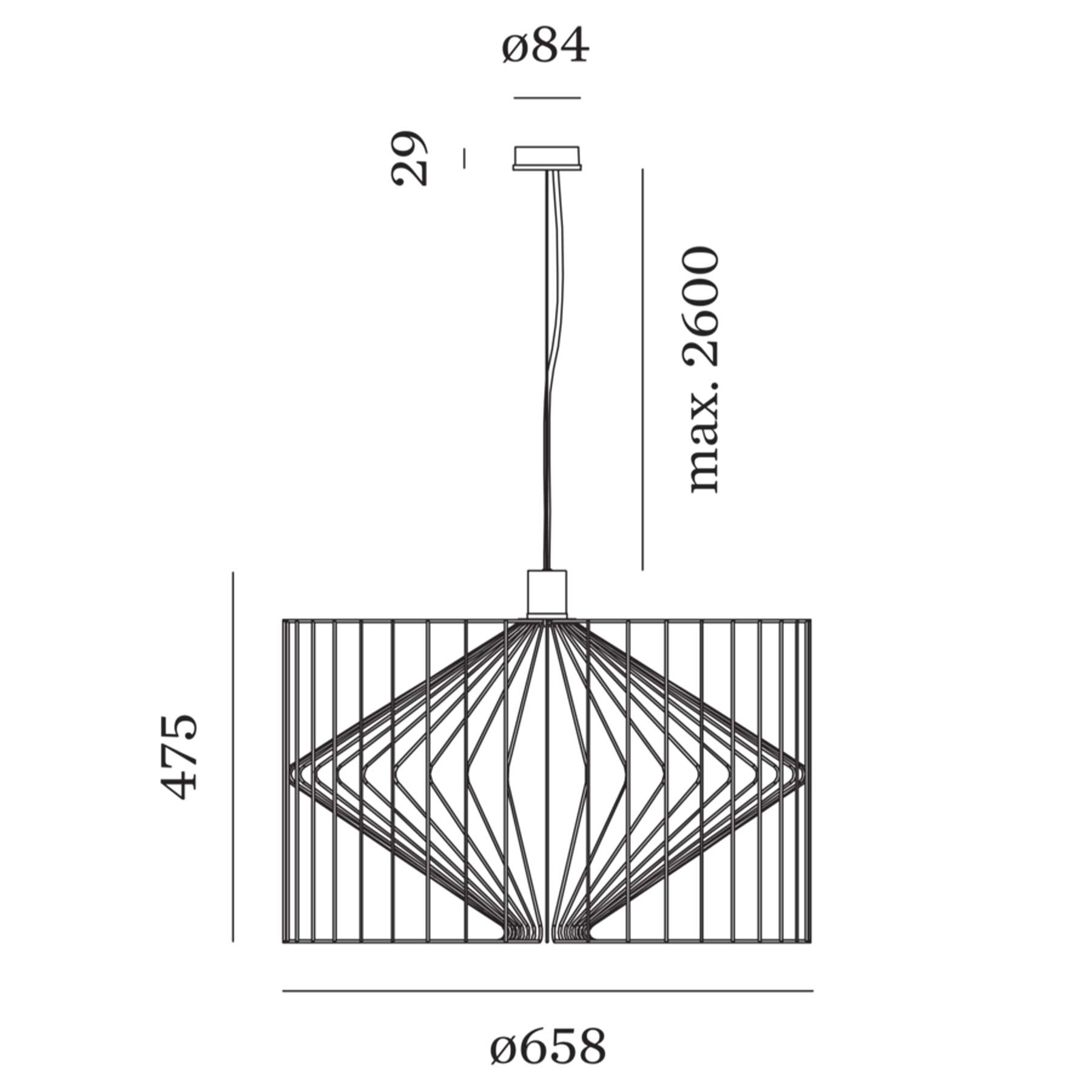 Wever and Ducré Wiro pendant light