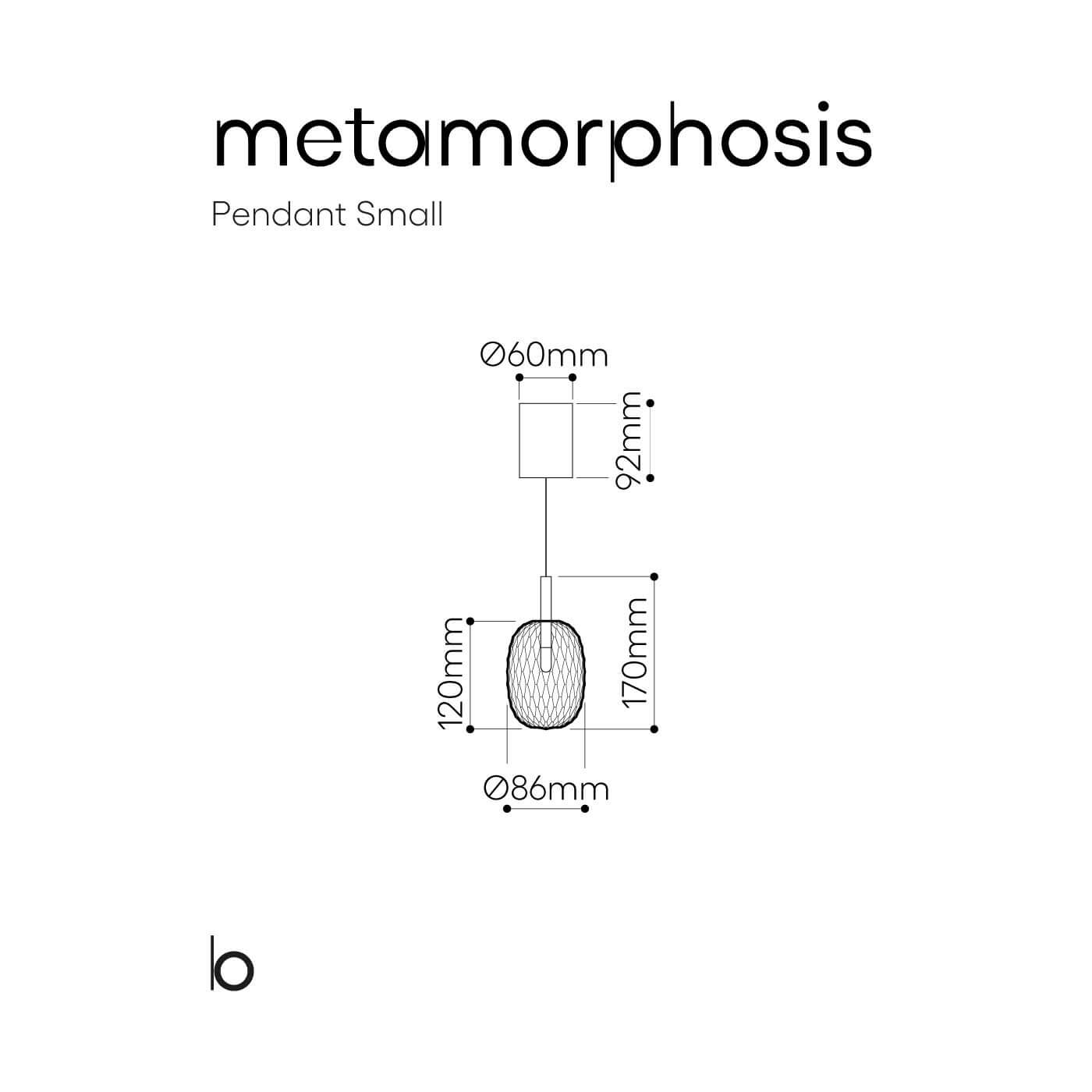 Bomma Metamorphosis G4 skleněné závěsné svítidlo