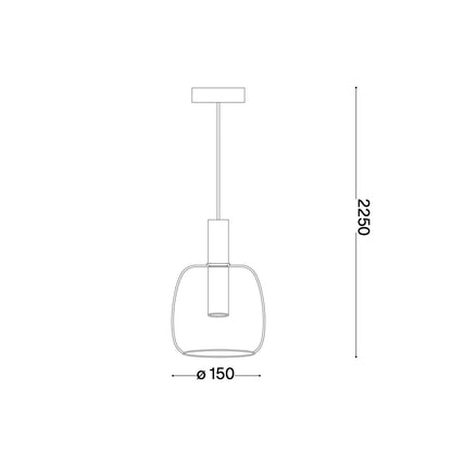 Ideal lux Coco LED závěsné svítidlo