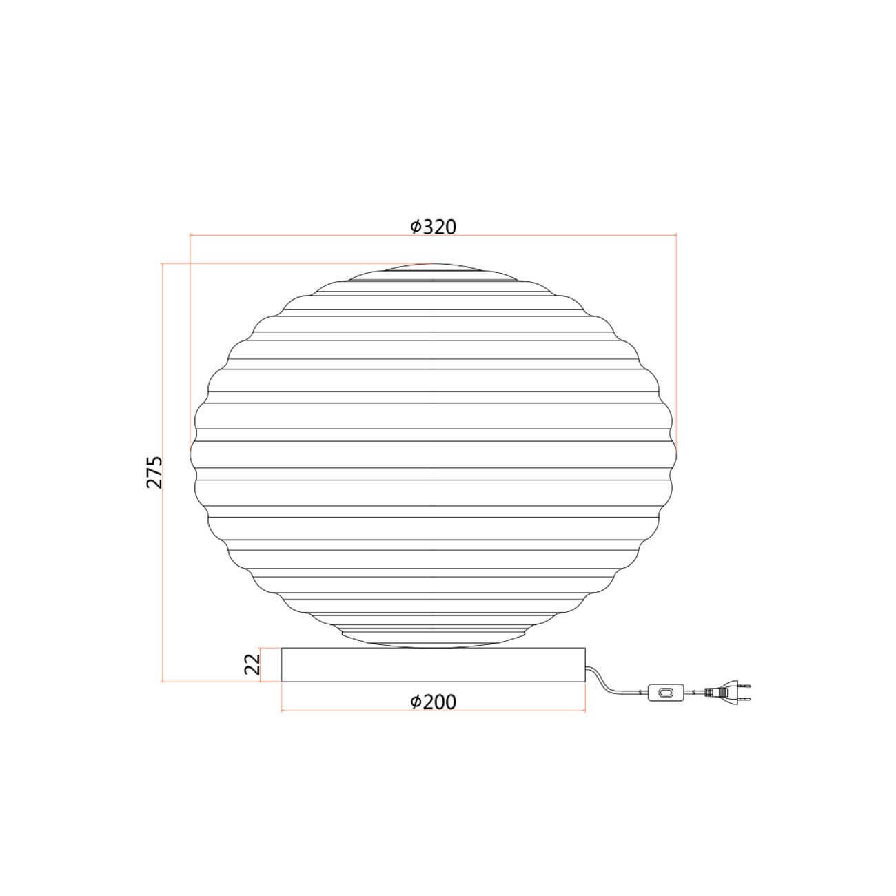 Faneurope Ripple E27 stolné svietidlo lampa