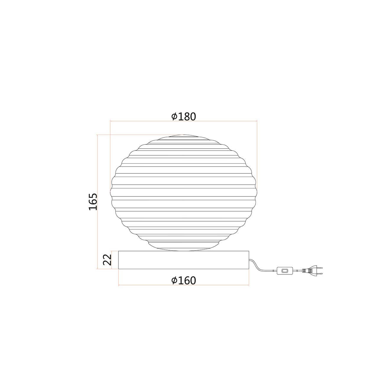 Faneurope Ripple E27 stolné svietidlo lampa